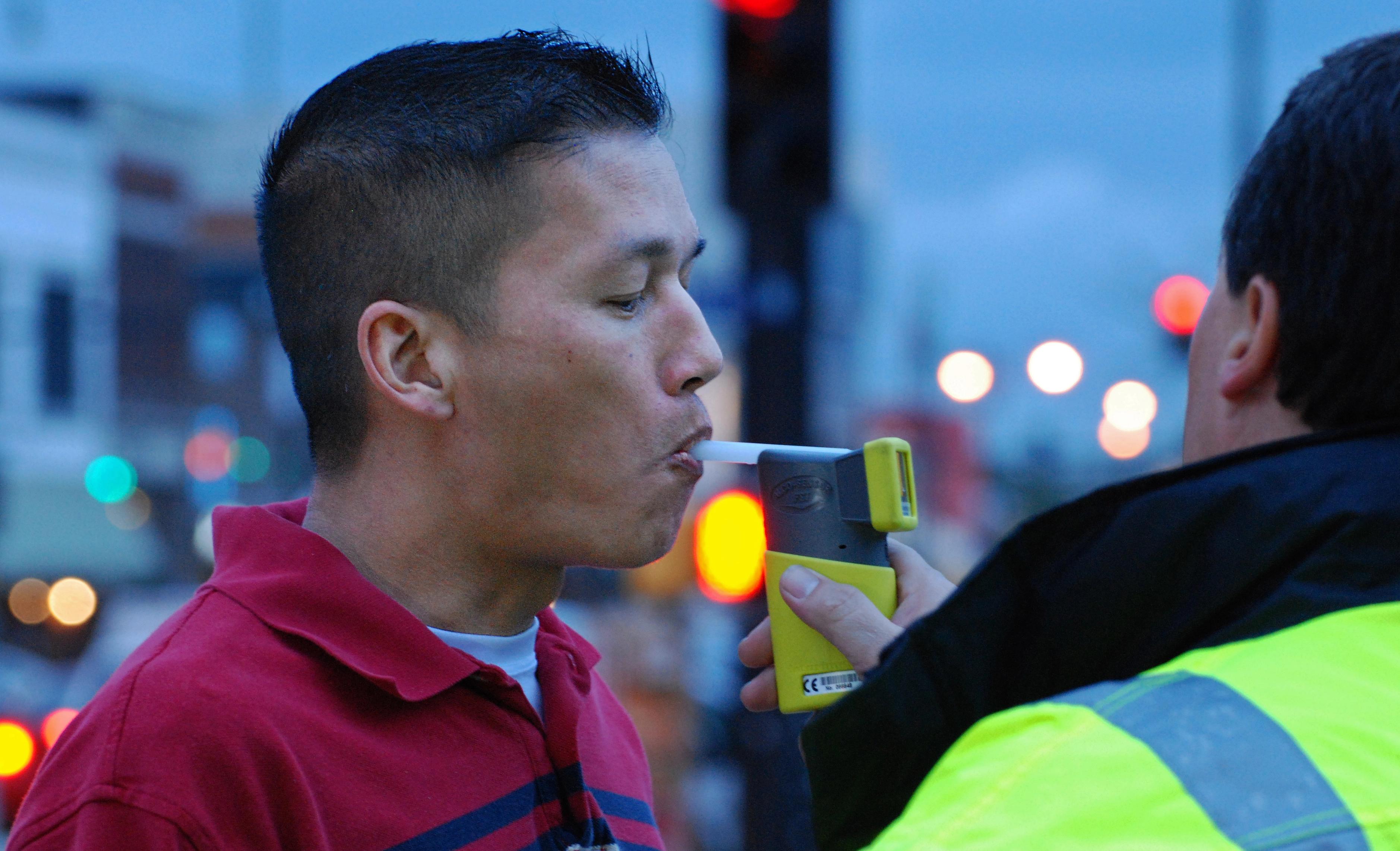 Breathalyzer testing demonstration